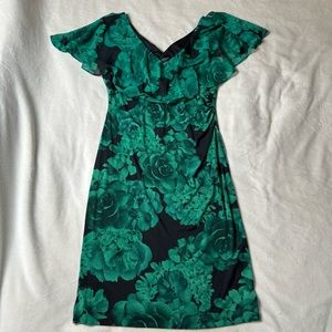 Beautiful Green Roses Dress
